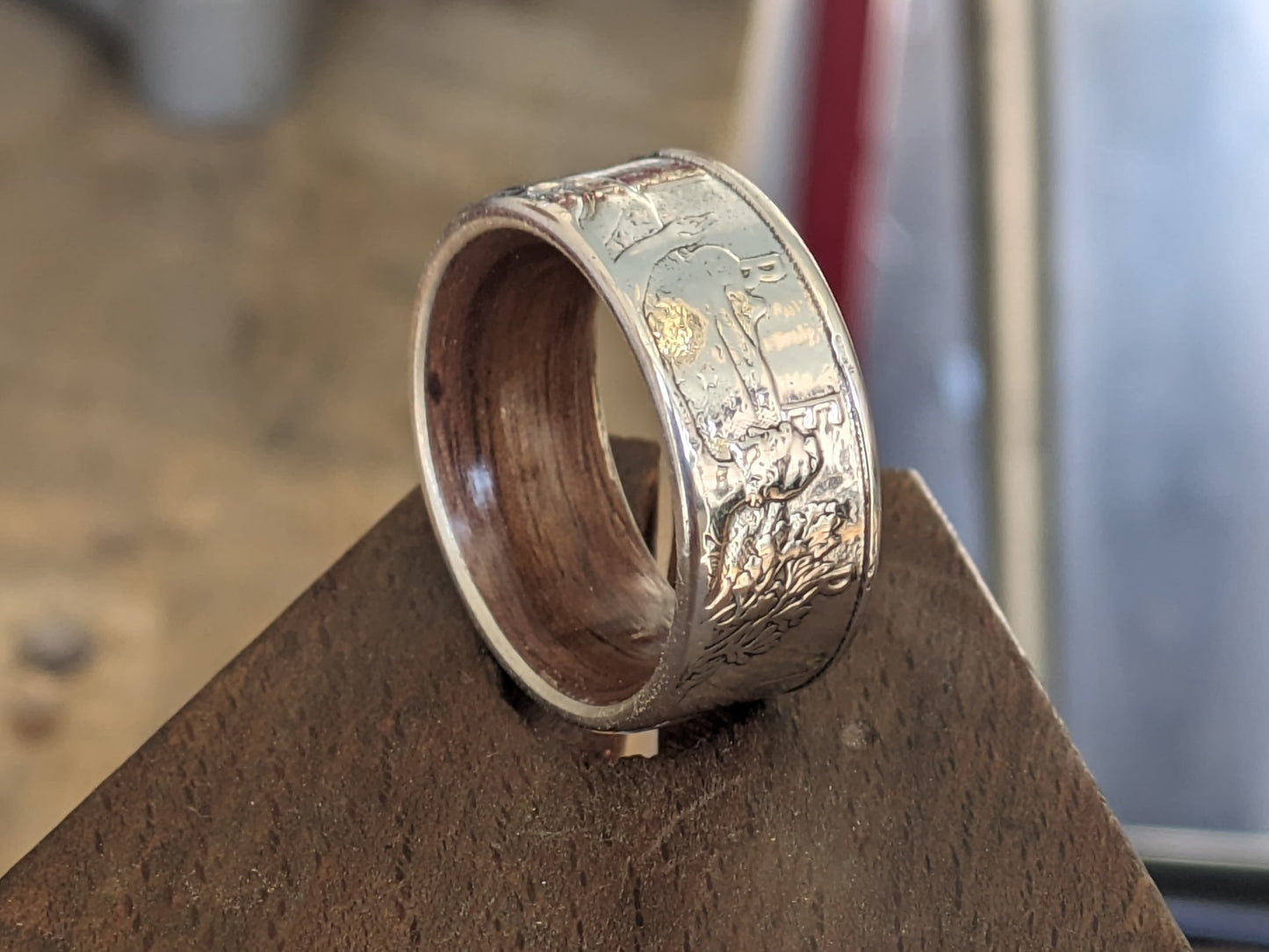 American Silver Eagle with Walnut Liner