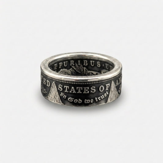 Morgan Silver Dollar Coin Ring - Men's