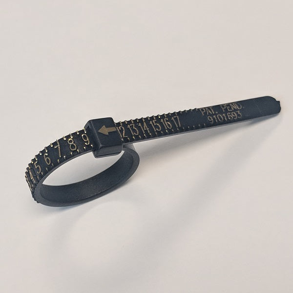 Multisizer Ring Sizing Gauge looped and ready to use - Silver State Foundry