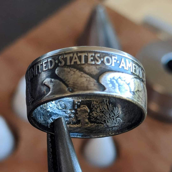 Sterling silver store ring made from 100% quarters