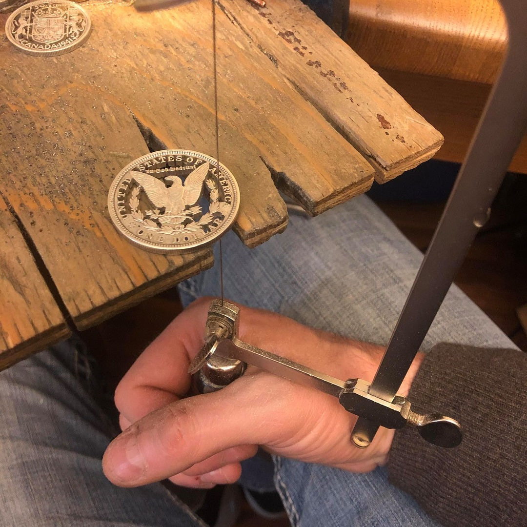 1882 Morgan Silver Dollar Cut Coin Necklace