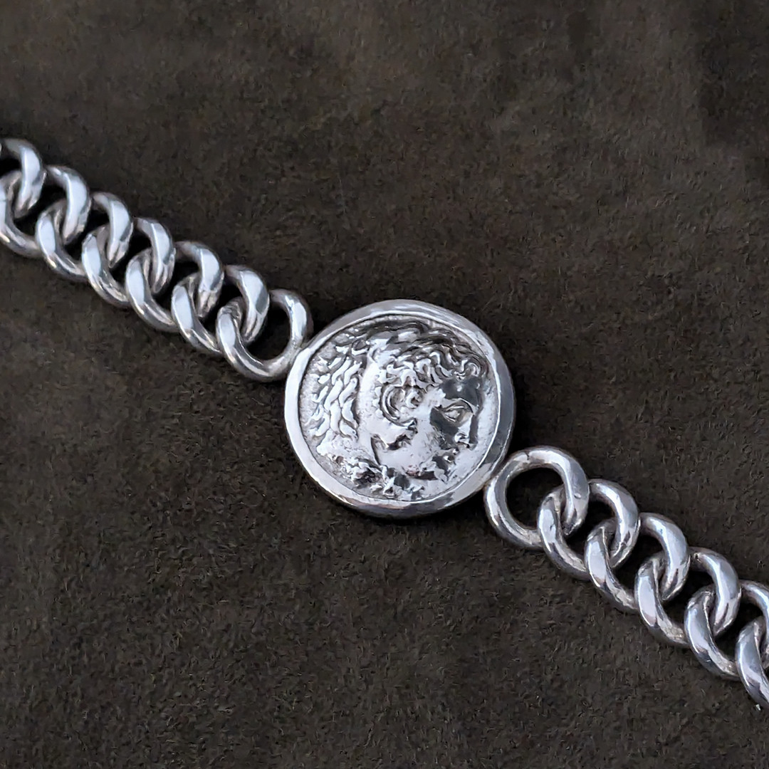 Alexander the Great Tetradrachm Silver Bracelet