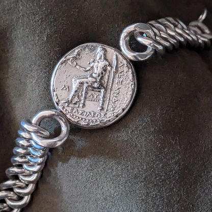 Alexander the Great Tetradrachm Silver Bracelet