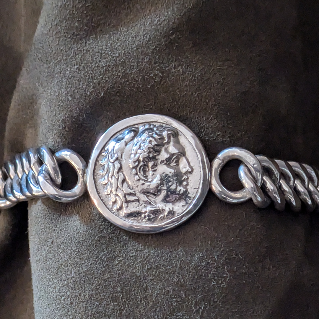 Alexander the Great Tetradrachm Silver Bracelet
