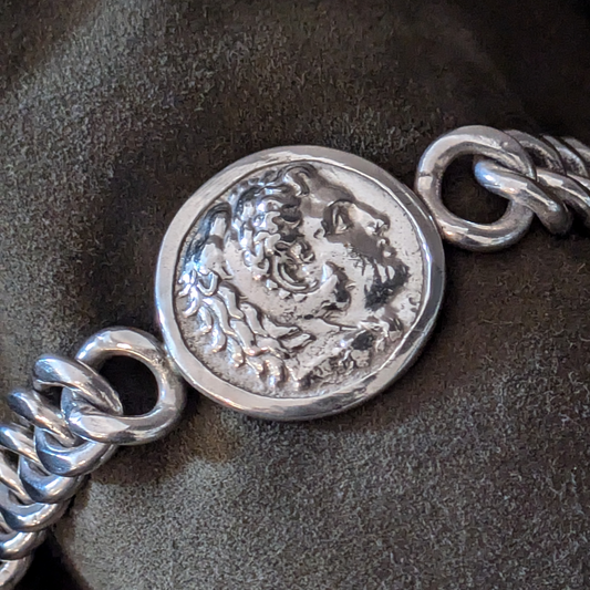 Alexander the Great Tetradrachm Silver Bracelet