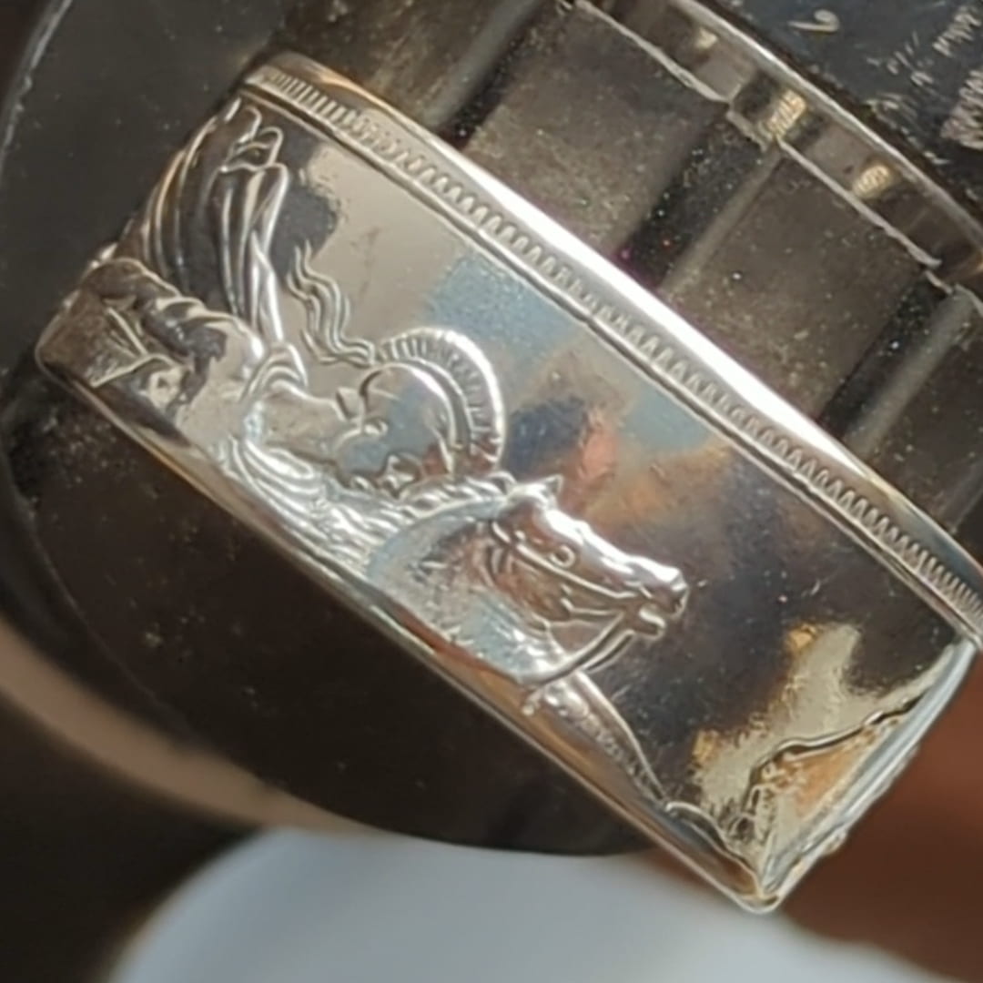 Vintage 1880s/90s British Crown Coin Ring