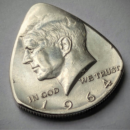 JFK Half Dollar Guitar Pick – Hand-Cut from a Genuine U.S. Coin
