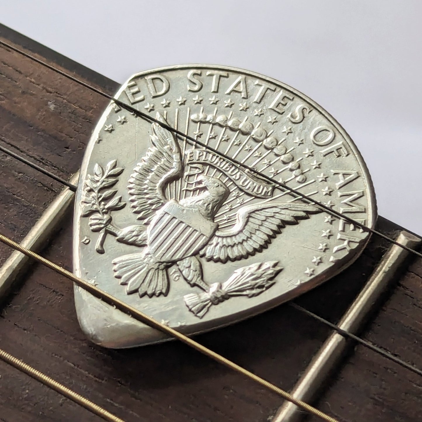 JFK Half Dollar Guitar Pick – Hand-Cut from a Genuine U.S. Coin
