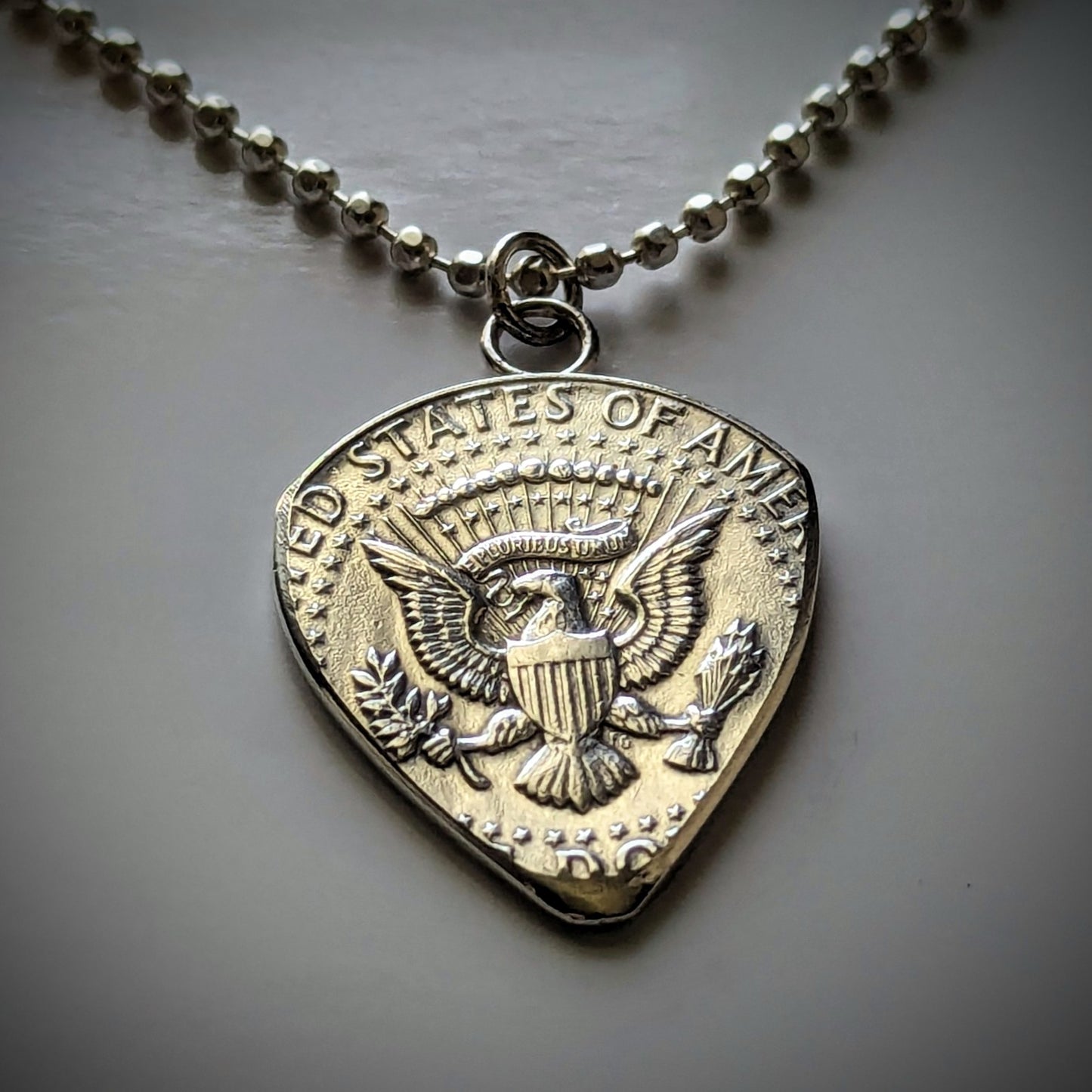 JFK Half Dollar Guitar Pick – Hand-Cut from a Genuine U.S. Coin