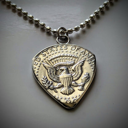 JFK Half Dollar Guitar Pick – Hand-Cut from a Genuine U.S. Coin