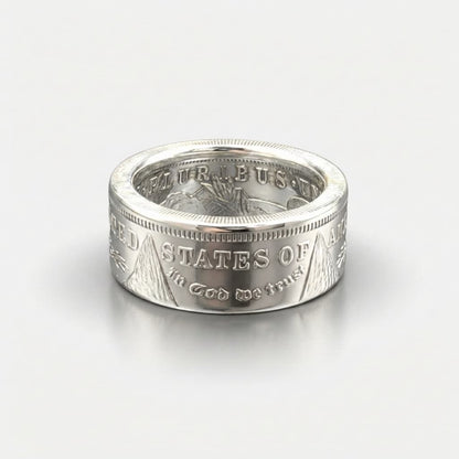 Morgan Silver Dollar Coin Ring - Men's