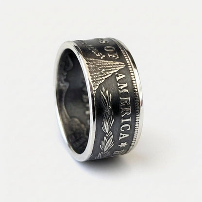 Morgan Silver Dollar Coin Ring - Men's