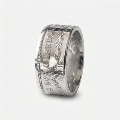 Morgan Silver Dollar Coin Ring - Men's