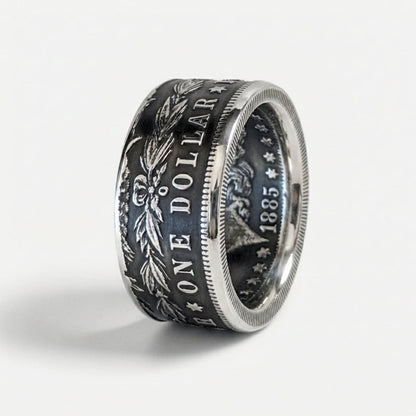Morgan Silver Dollar Coin Ring - Men's
