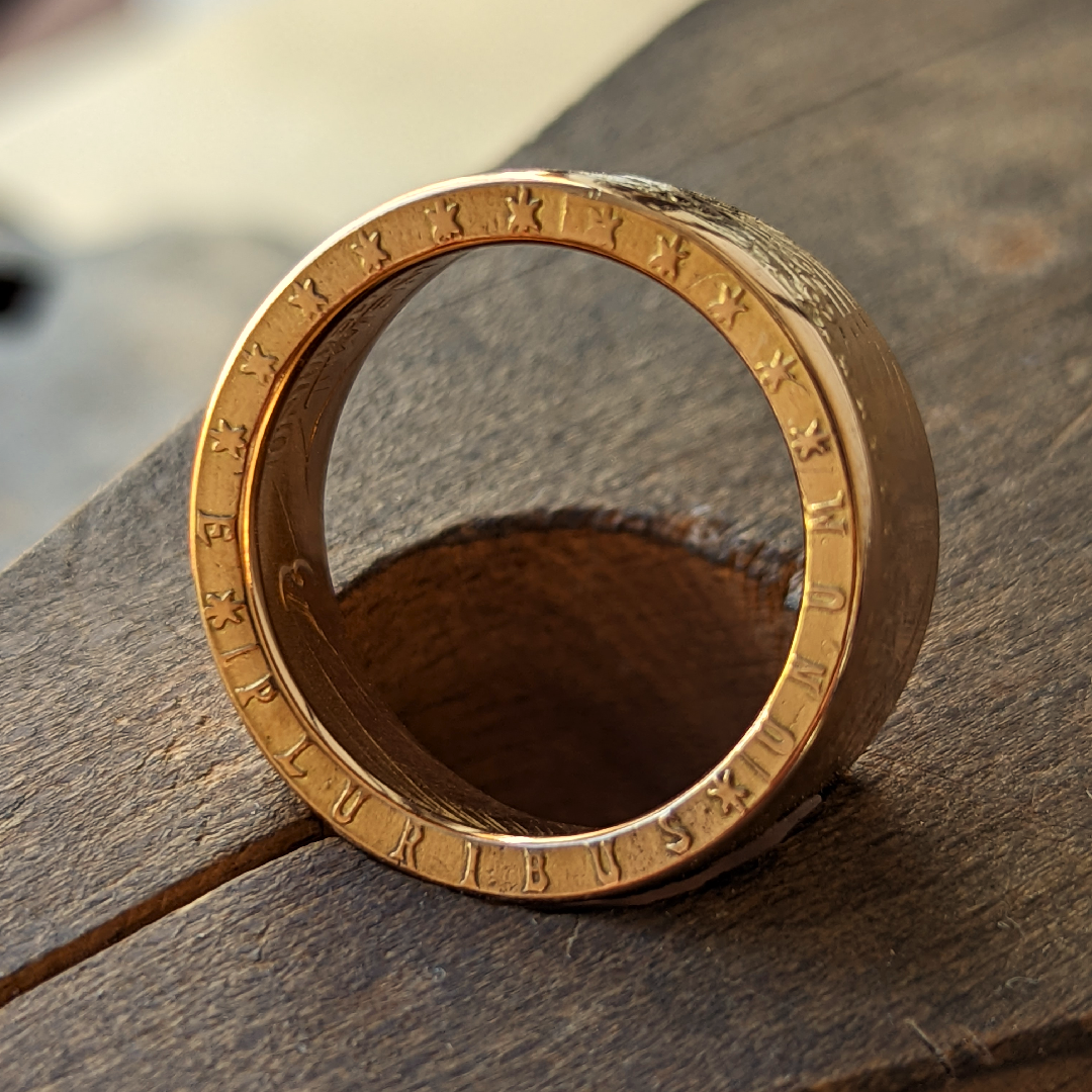 1 oz Pre-1933 Gold Eagle Coin Ring