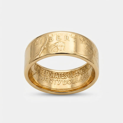 Reserve Edition Pre-1933 Saint Gaudens Gold Eagle Coin Ring