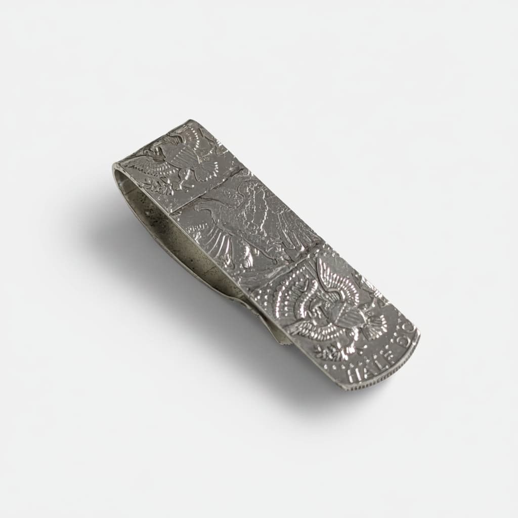 JFK/Walking Liberty Silver Half Dollar Money Clip