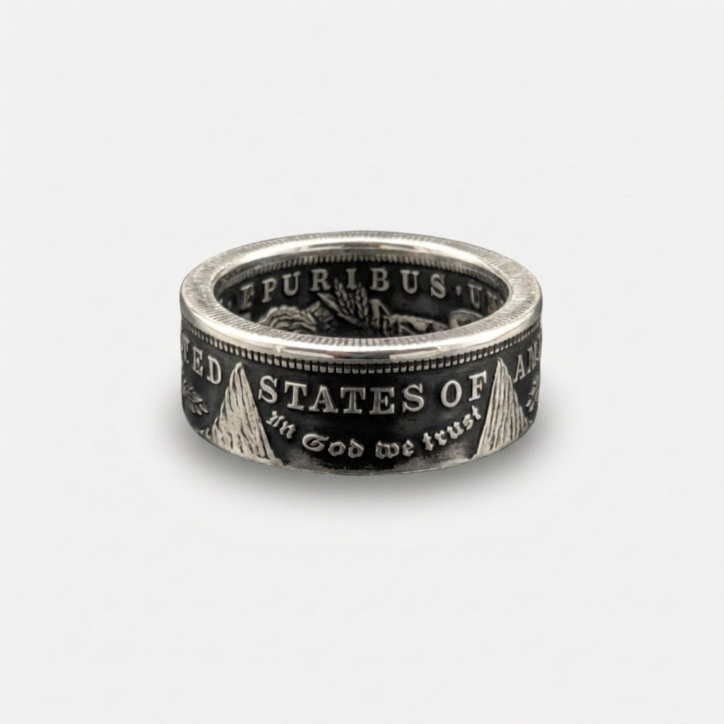 Morgan Silver Dollar Coin Ring - Men's
