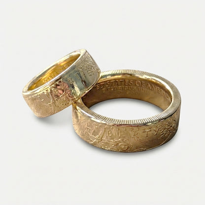 Gold Coin Ring Wedding Bands