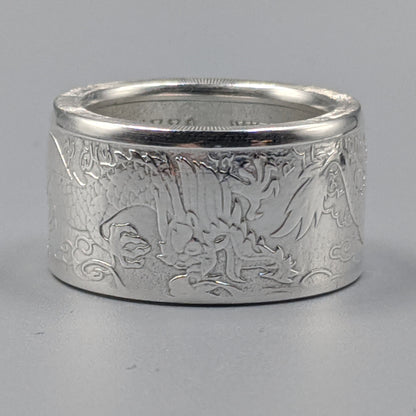 Australian Double Dragon Coin Ring