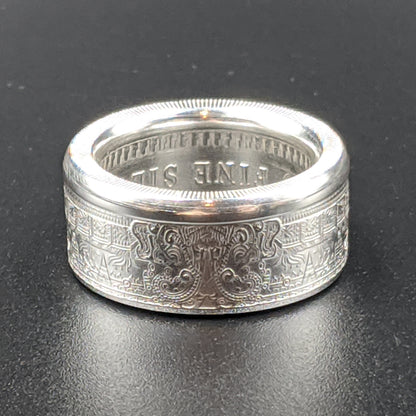 Aztec Calendar Coin Ring