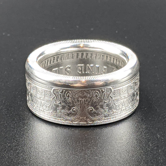 Aztec Calendar Coin Ring