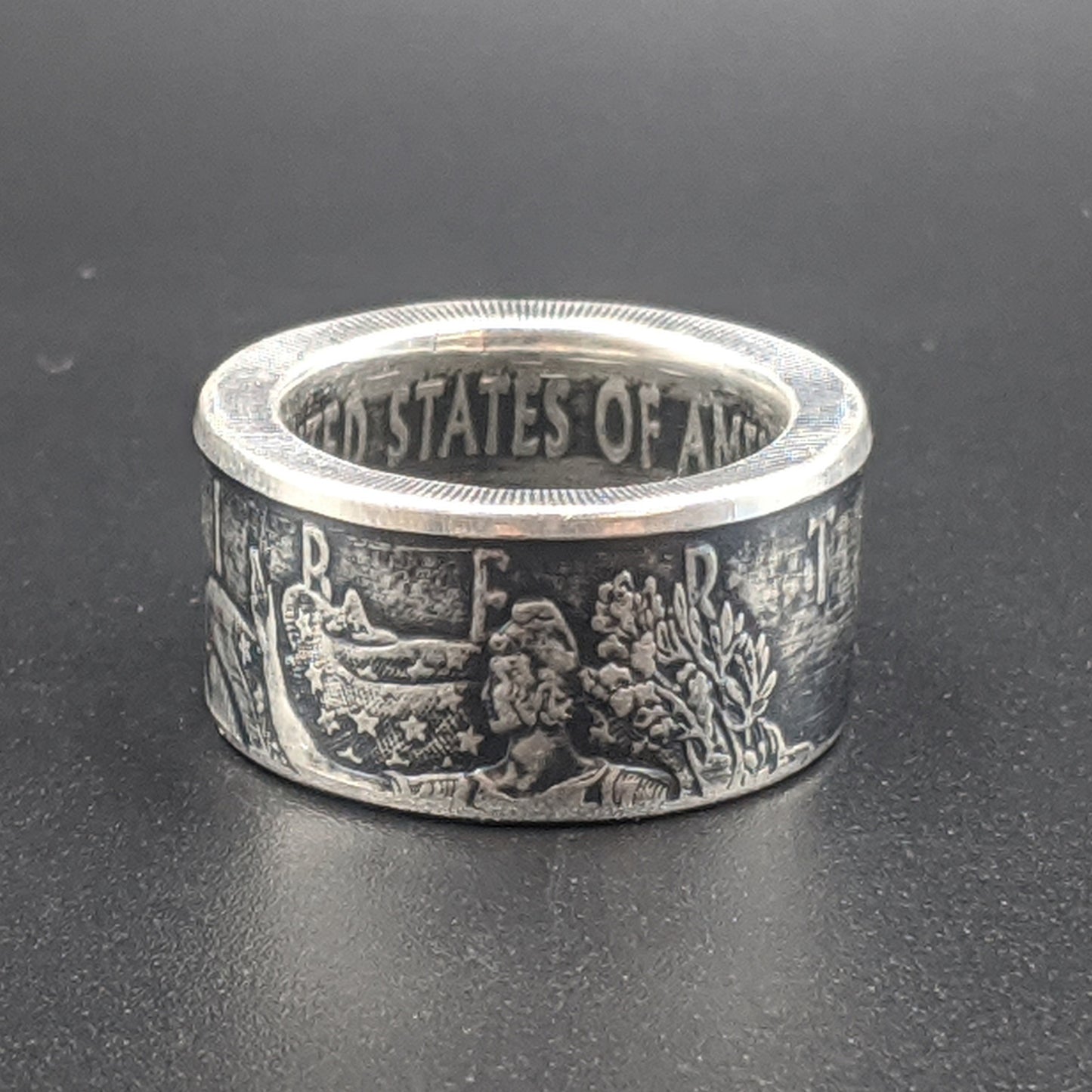 American Silver Eagle Coin Ring – Hand-Forged from a 1 oz U.S. Silver Coin