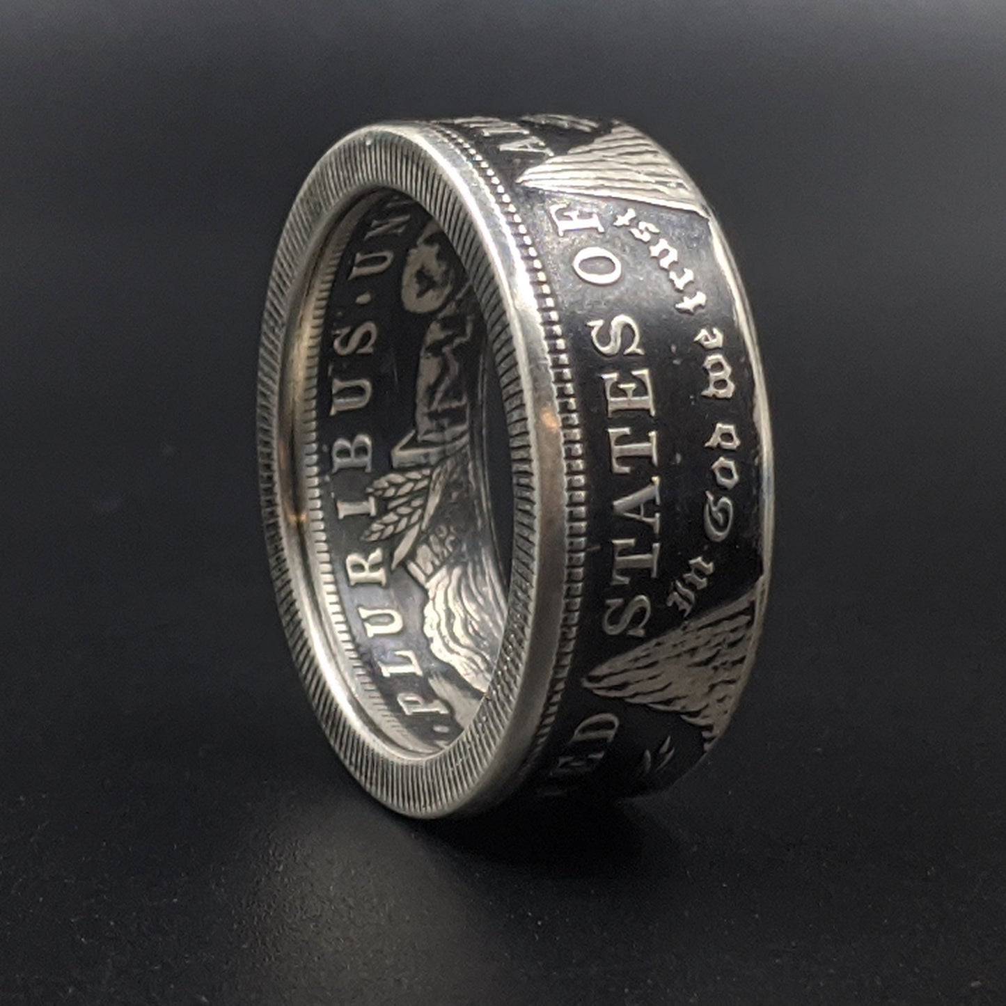 Morgan Silver Dollar Coin Ring - Men's