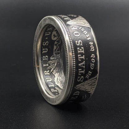 Morgan Silver Dollar Coin Ring - Men's