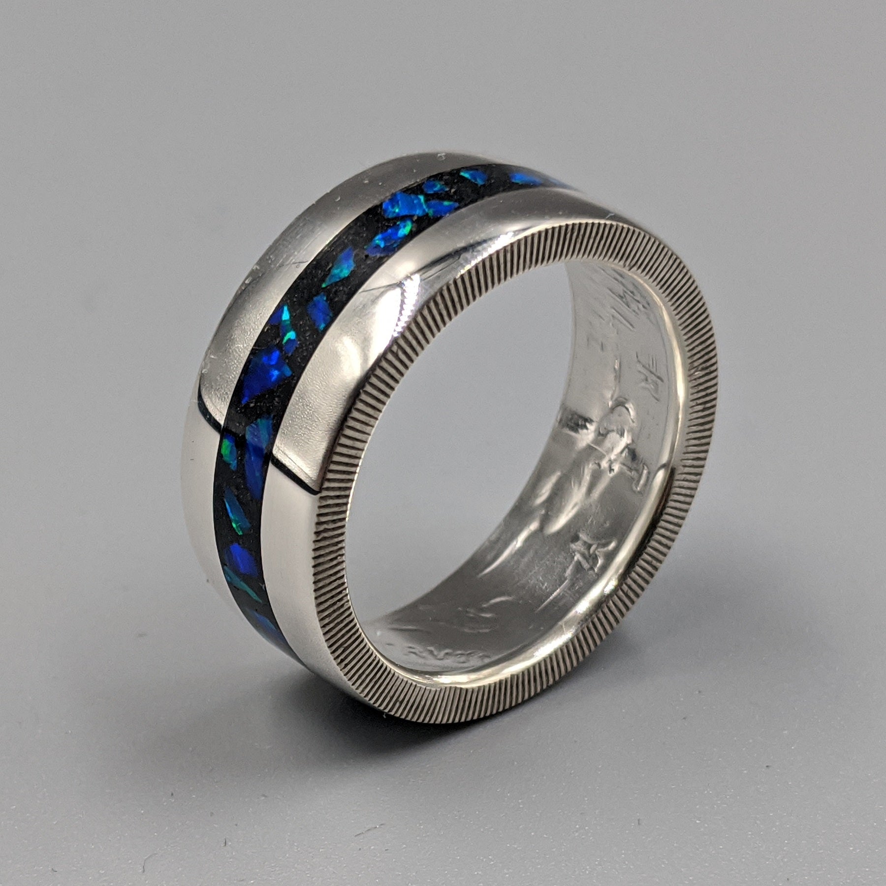 coin rings with cremation ash make perfect memorial jewelry