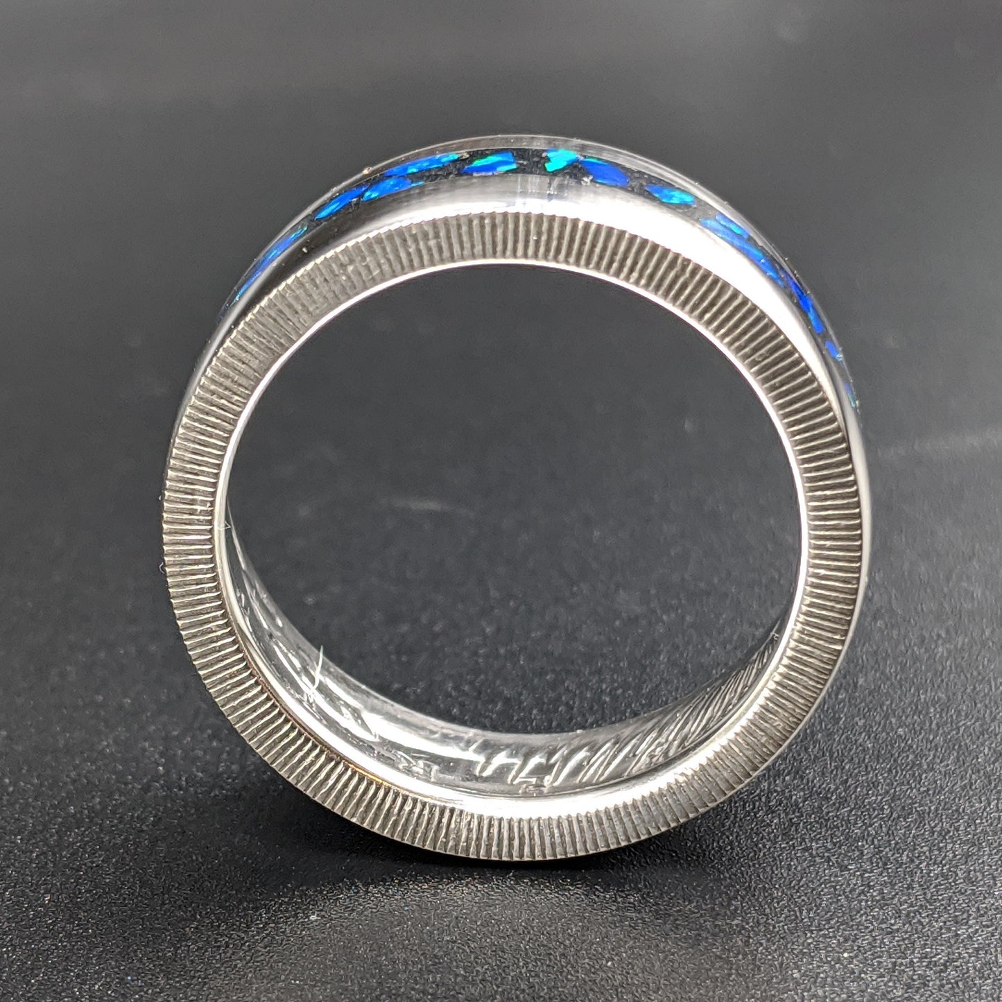 Cremation Ash Coin Ring