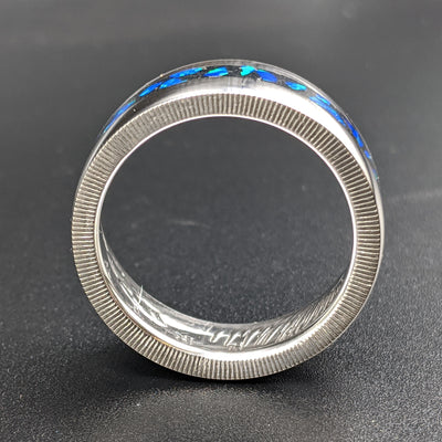 Cremation Ash Coin Ring
