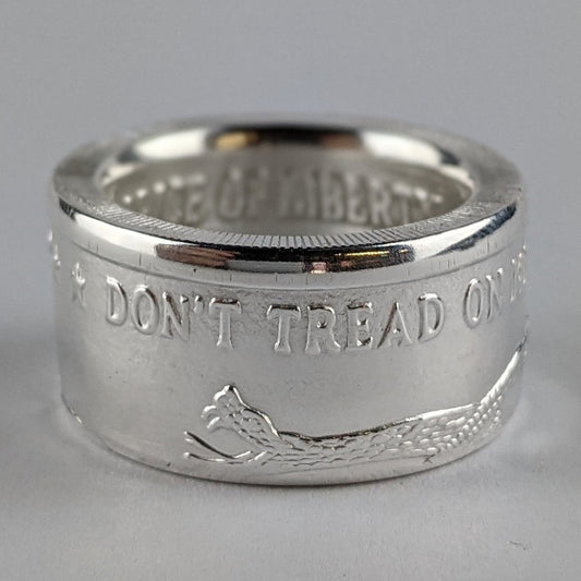 Don't Tread On Me Coin Ring - Classic Version