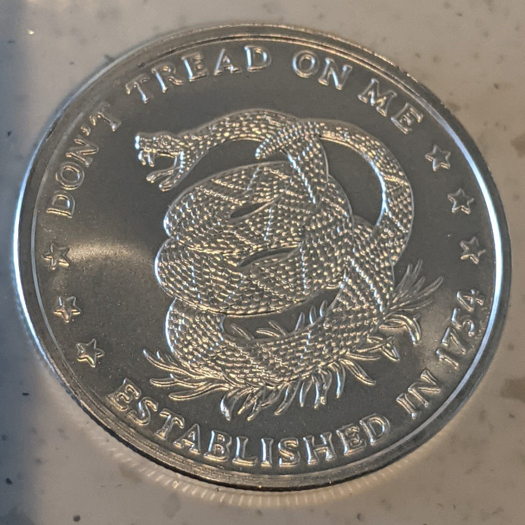 Don't Tread On Me Coin Ring - Classic Version