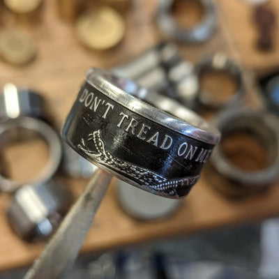 Don't Tread On Me Coin Ring - Classic Version