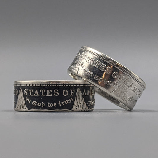 Morgan Silver Dollar Coin Ring - Men's
