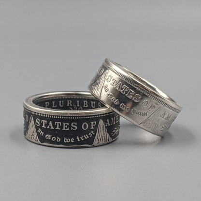 Morgan Silver Dollar Coin Ring - Men's