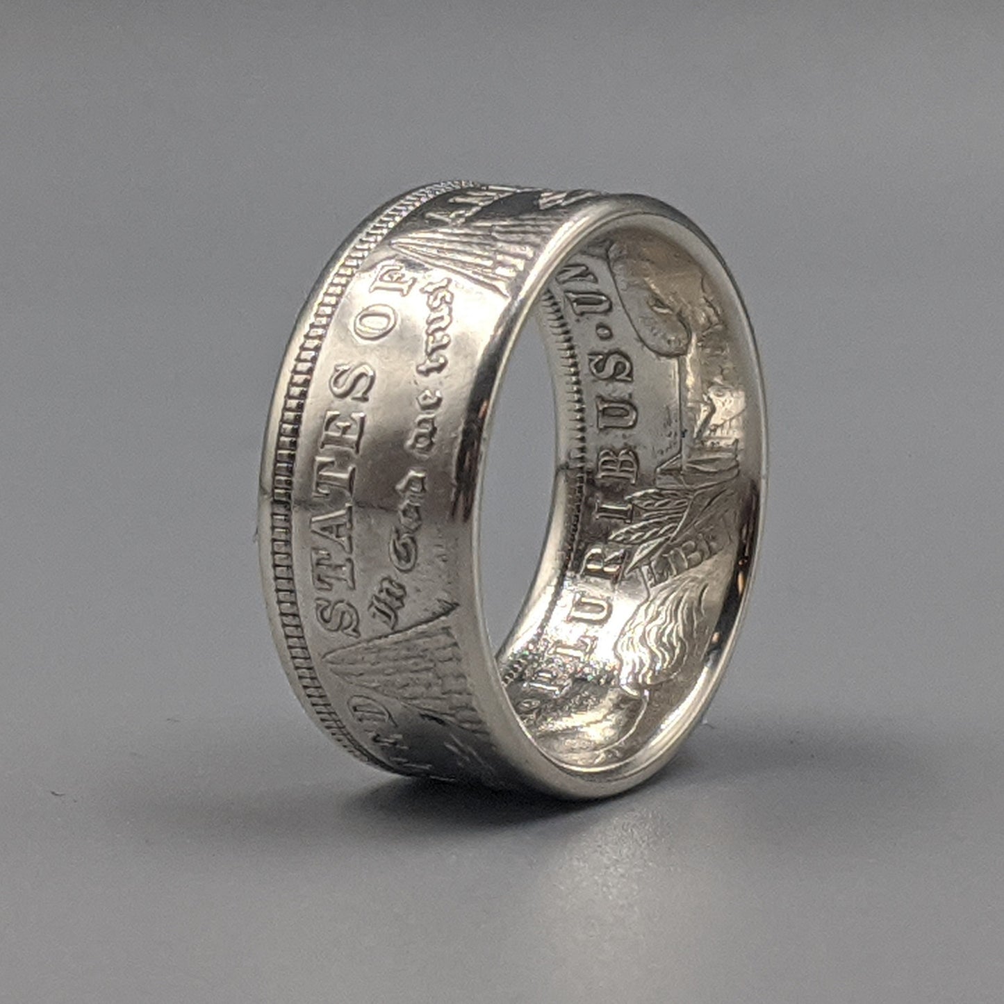 Morgan Silver Dollar Coin Ring - Men's