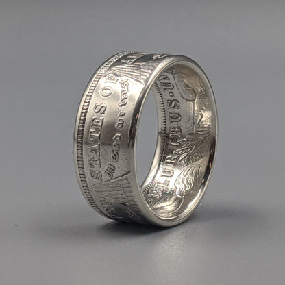 Morgan Silver Dollar Coin Ring - Men's