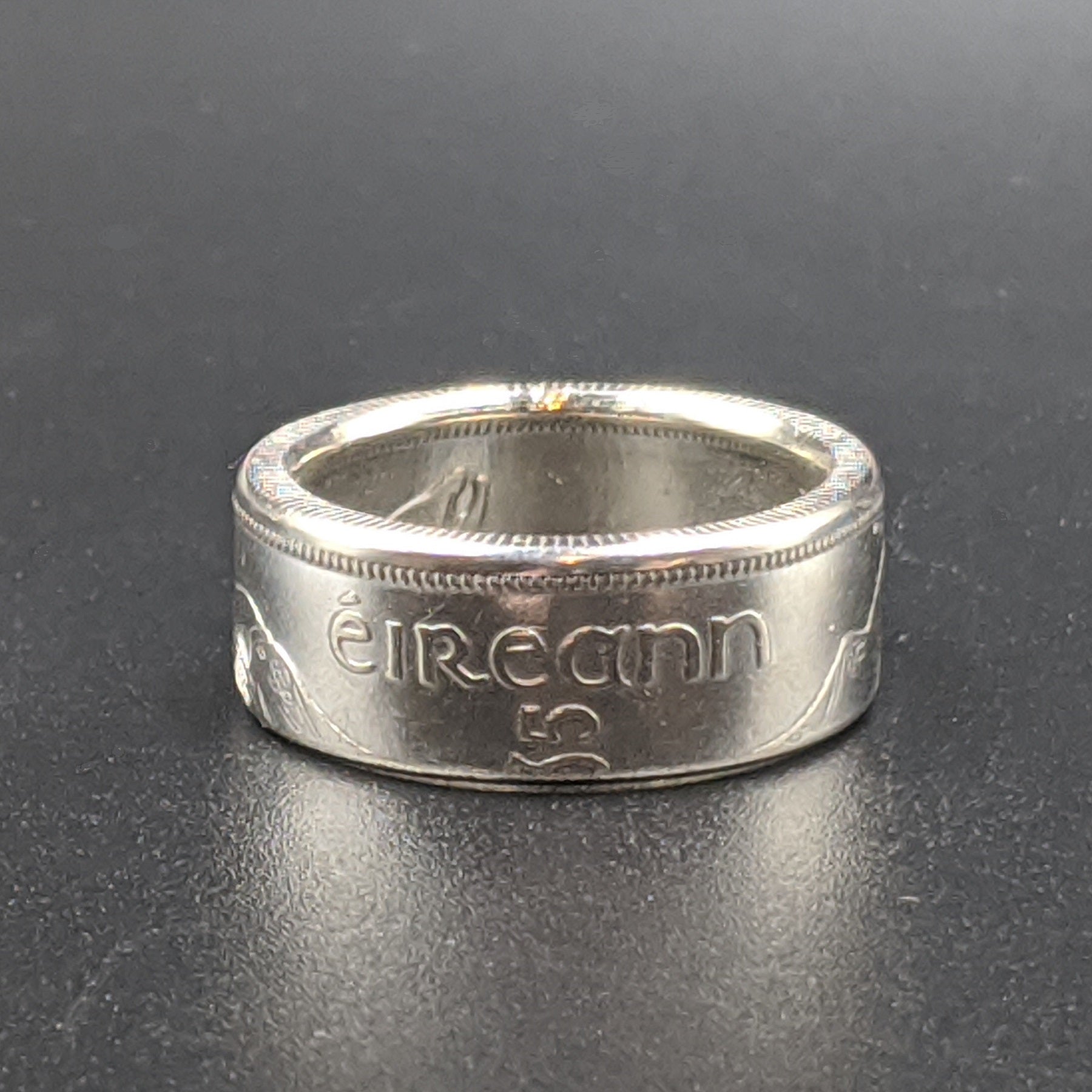 Irish Silver Florin Coin Ring