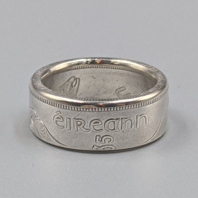 Irish Silver Florin Coin Ring