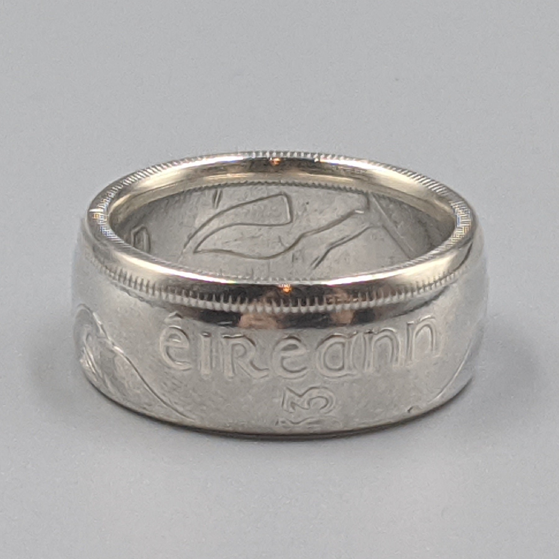 Irish Silver Half Crown Coin Ring