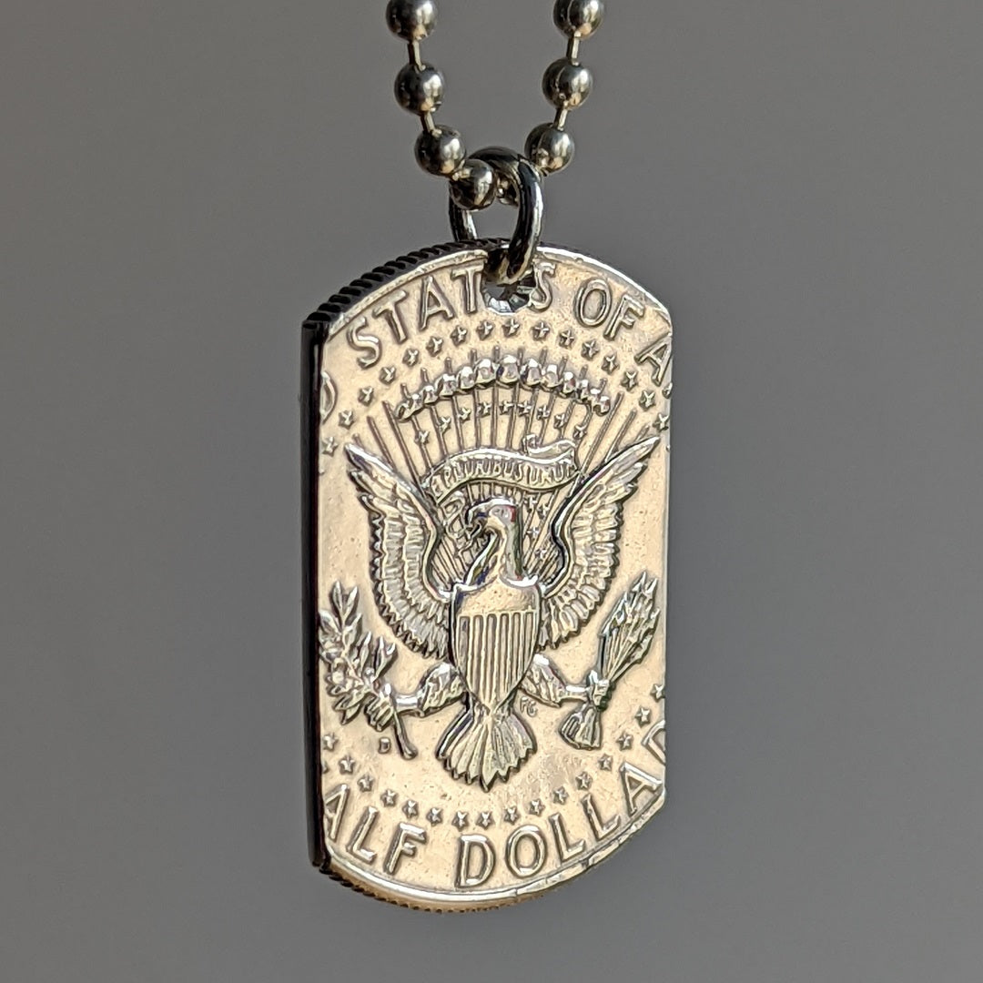 Proud Us Army Dad Son Dog Tag Necklace, From Son To My Dad It's Not Easy  Necklace