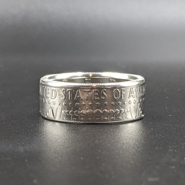 JFK Half Dollar Coin Ring from Silver State Foundry