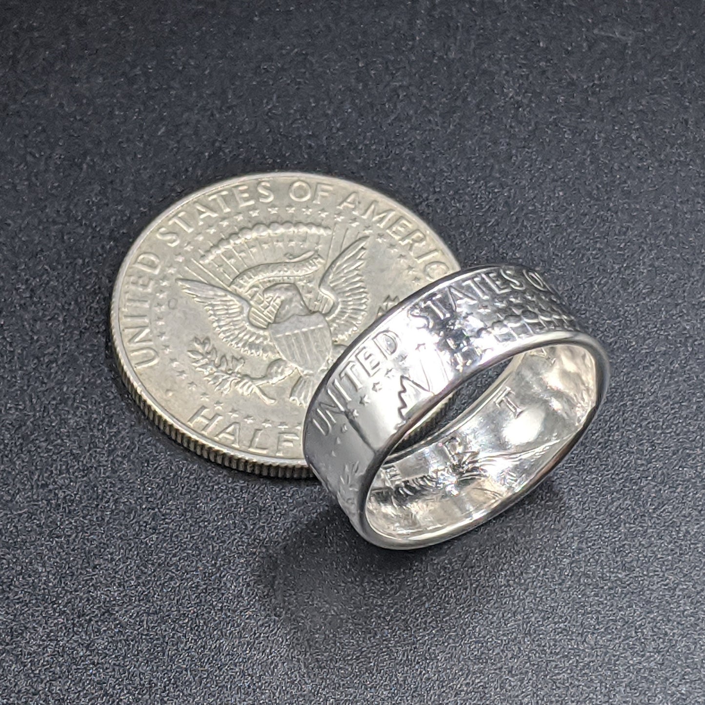 JFK Half Dollar Coin Ring