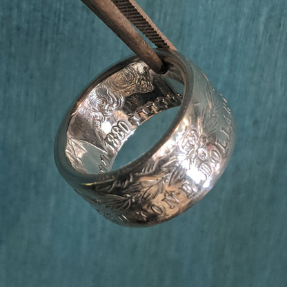 Ladies Morgan Silver Dollar Coin Ring – Elegant, Timeless, American-Made