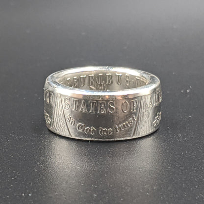 Ladies Morgan Silver Dollar Coin Ring – Elegant, Timeless, American-Made