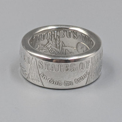 Ladies Morgan Silver Dollar Coin Ring – Elegant, Timeless, American-Made