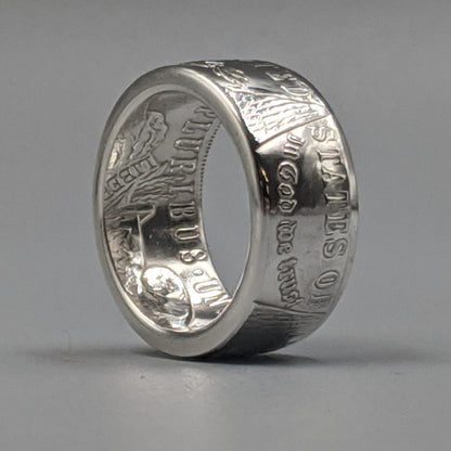 Ladies Morgan Silver Dollar Coin Ring – Elegant, Timeless, American-Made