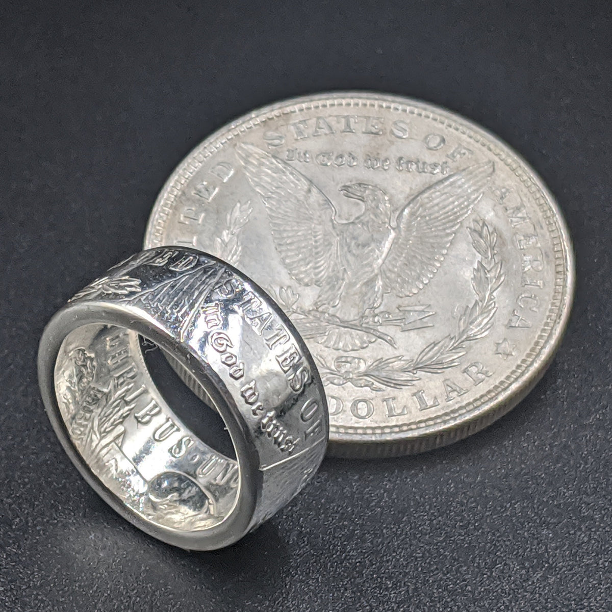 Ladies Morgan Silver Dollar Coin Ring